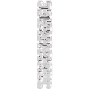Sterling Silver 1.3 mm Round 8 mm Hoop Earring Mounting