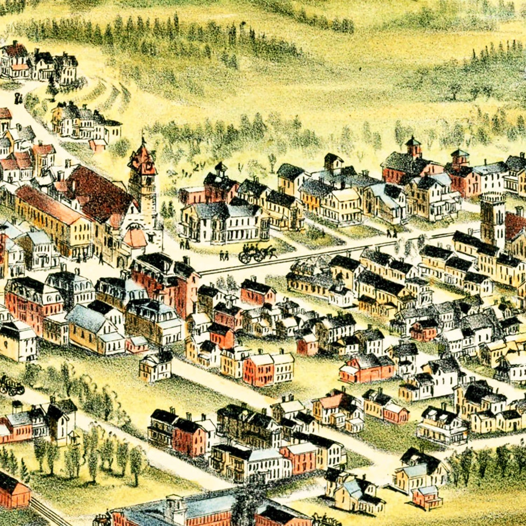 Vintage Map of Derry, New Hampshire 1898
