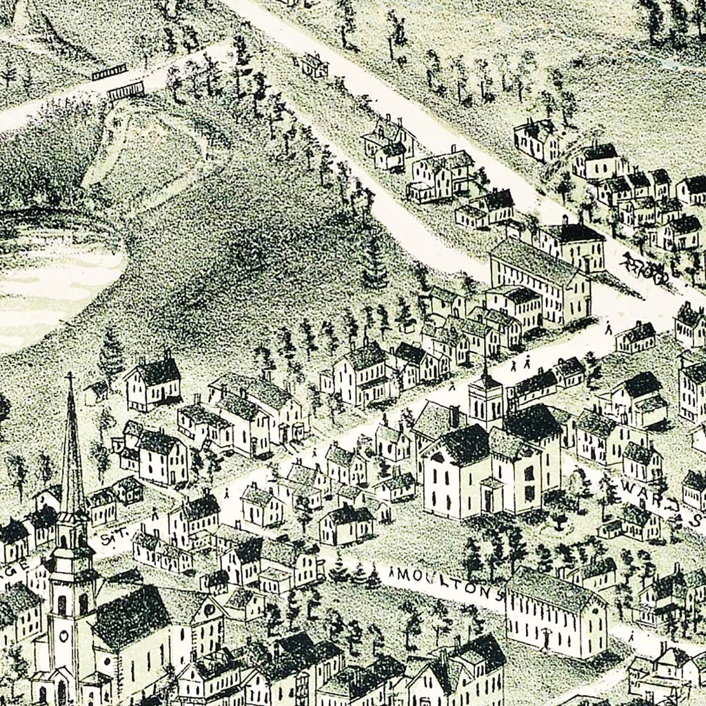 Vintage Map of Randolph, Massachusetts 1892
