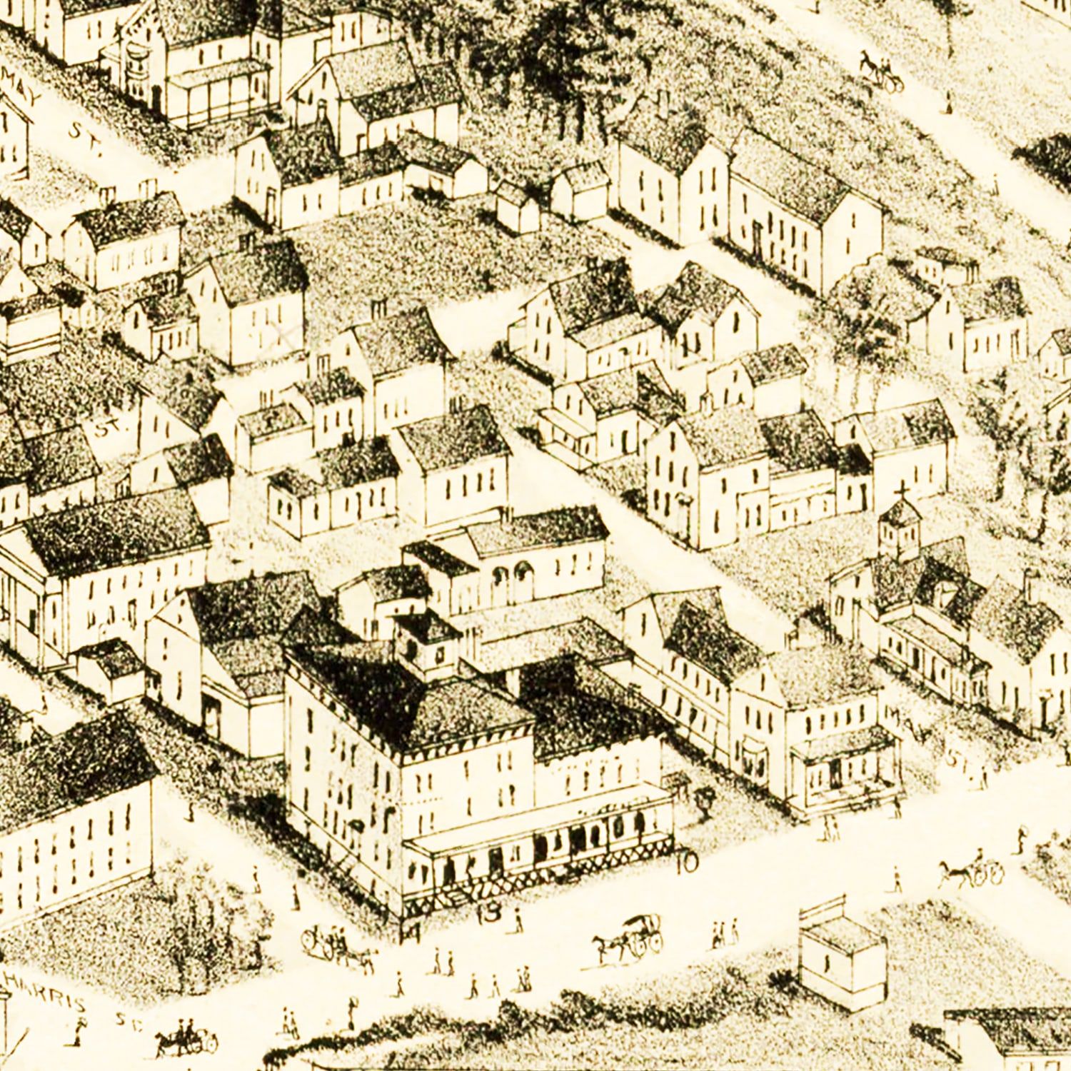 Vintage Map of Oakdale, Massachusetts 1891