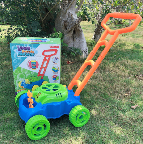 Electric Bubble Machine Push Toy – Outdoor Fun Bubble Blower for Kids