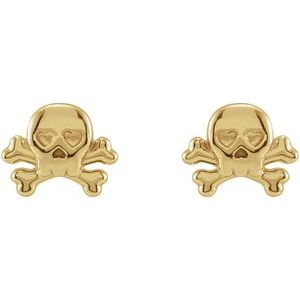 Petite Skull & Crossbones Earrings