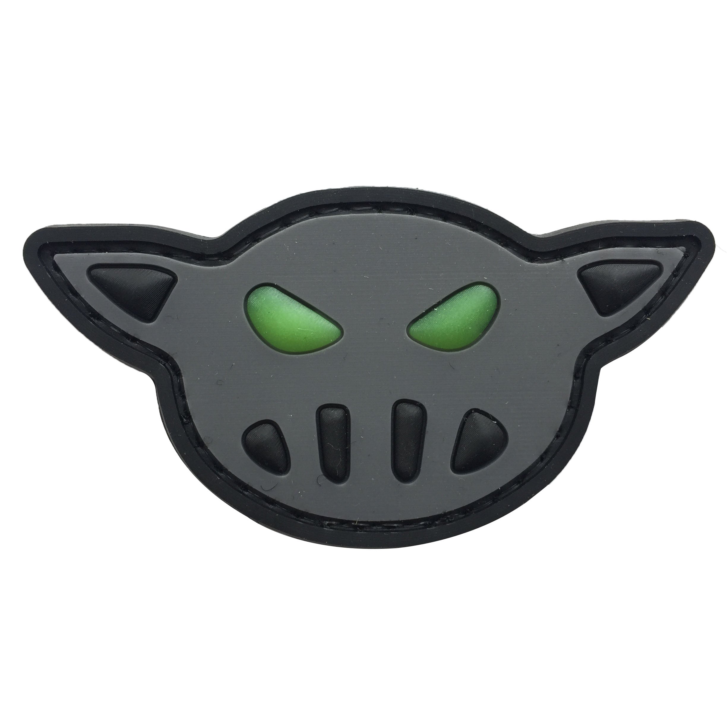 Black Sheep Warrior - Glow In The Dark Gray Face - PVC Patch