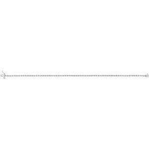 14K White Gold 1 CTW Natural Diamond Line 7 1/4" Bracelet – image 3
