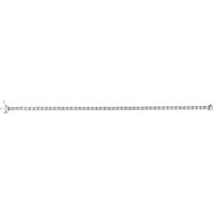 Sterling Silver 4 CTW Lab-Grown Diamond Line 7 1/4" Bracelet