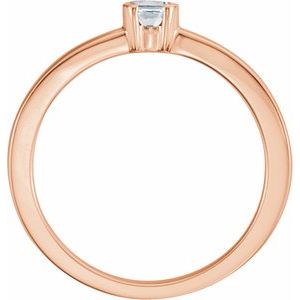 14K Rose Gold 1/5 CTW Natural Diamond Family Stackable Ring