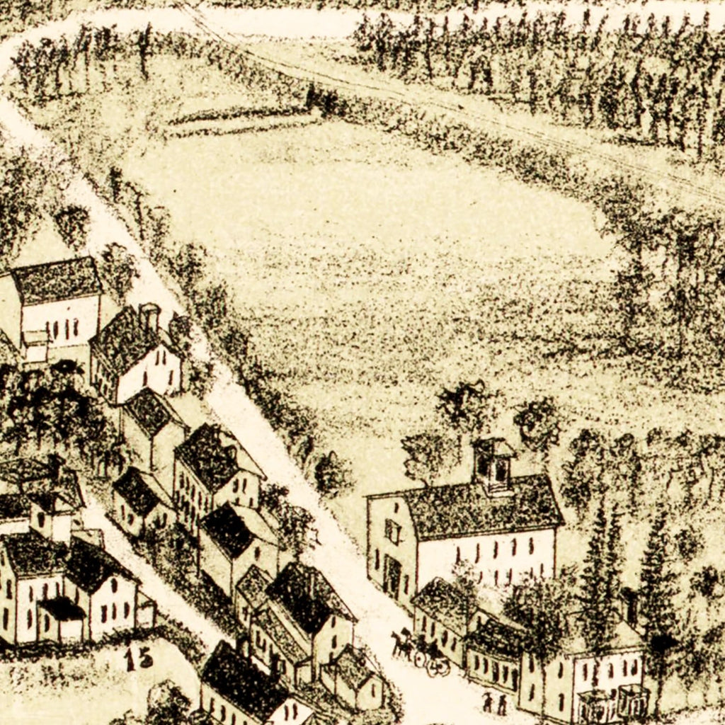 Vintage Map of South Easton, Massachusetts 1888