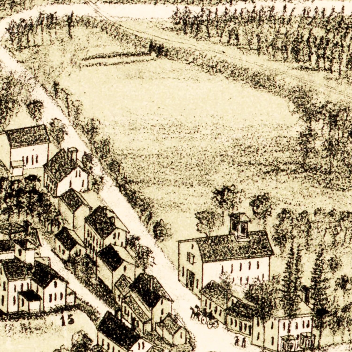 Vintage Map of South Easton, Massachusetts 1888