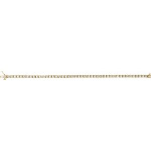 14K Yellow Gold 5 CTW Lab-Grown Diamond Line 7 1/4" Bracelet – image 4