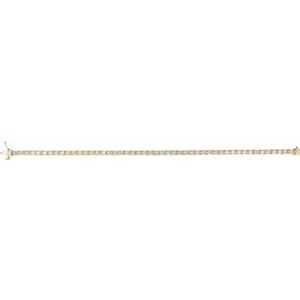 14K Yellow Gold 4 CTW Lab-Grown Diamond Line 7 1/4" Bracelet – image 3