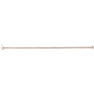 14K Rose Gold 4 CTW Lab-Grown Diamond Line 7 1/4" Bracelet – image 3