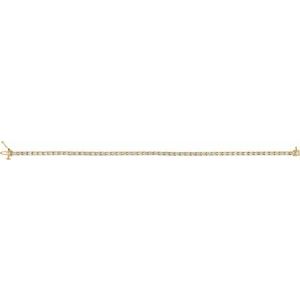 14K Yellow Gold Vermeil 3 CTW Lab-Grown Diamond Line 7 1/4" Bracelet – image 3