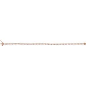 14K Rose Gold 3 CTW Lab-Grown Diamond Line 7 1/4" Bracelet