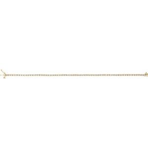 14K Yellow Gold 2 CTW Natural Diamond Line 7 1/4" Bracelet – image 3