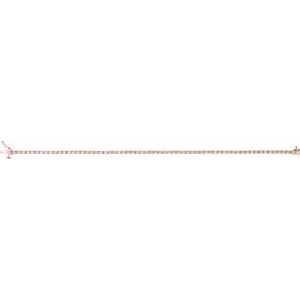 14K Rose 2 CTW Natural Diamond Line 7 1/4" Bracelet