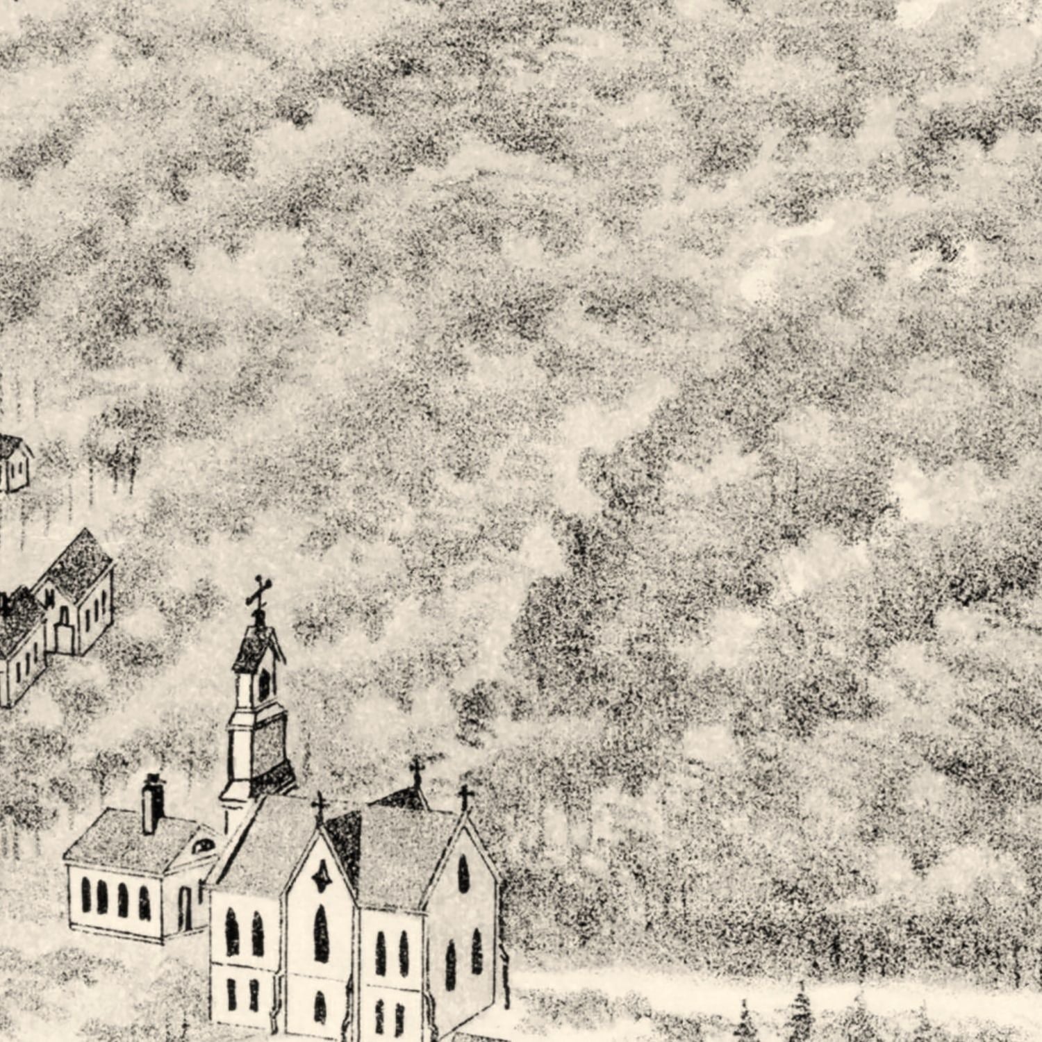 Vintage Map of Southville, Massachusetts 1887