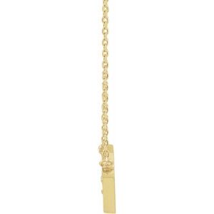 14K Yellow Gold .07 CTW Natural Diamond 16" Necklace