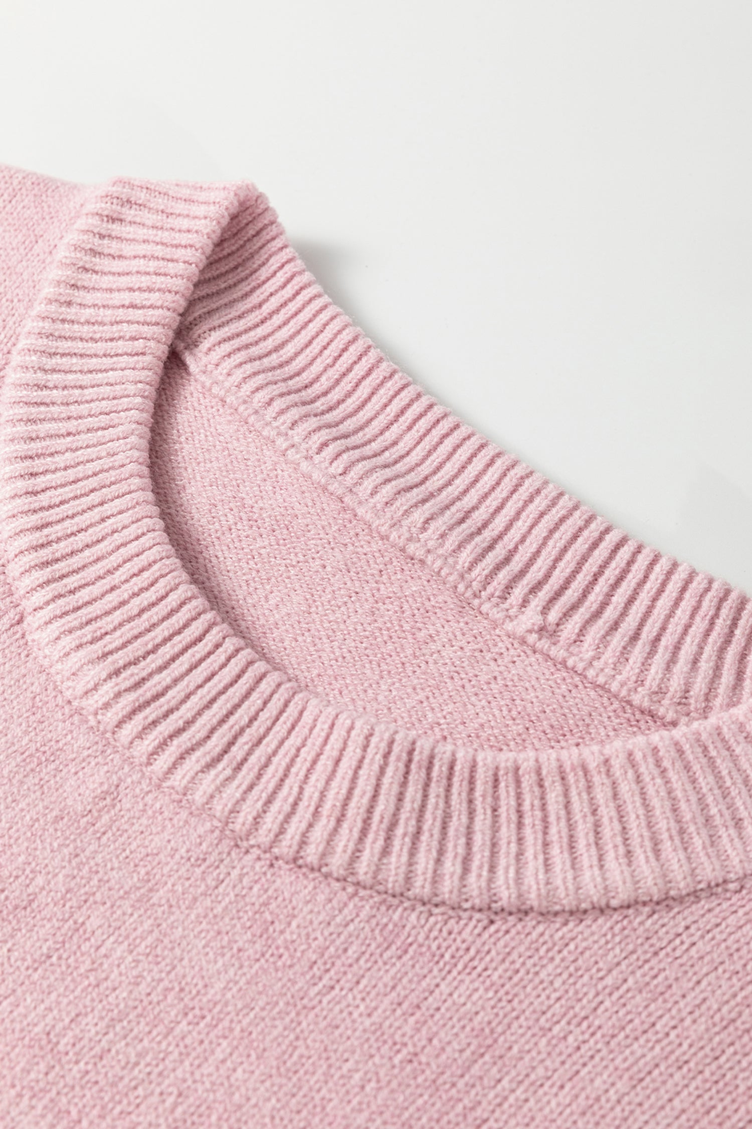 Corded Knit Love Script Graphic Baggy Sweater