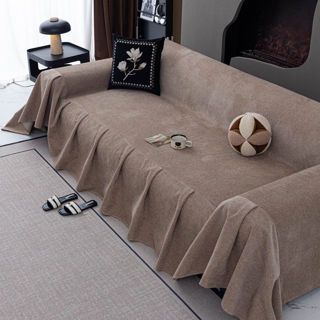 Water Repellent Couch Cover, Non Slip Furniture Protector for Leather & Fabric Sofa