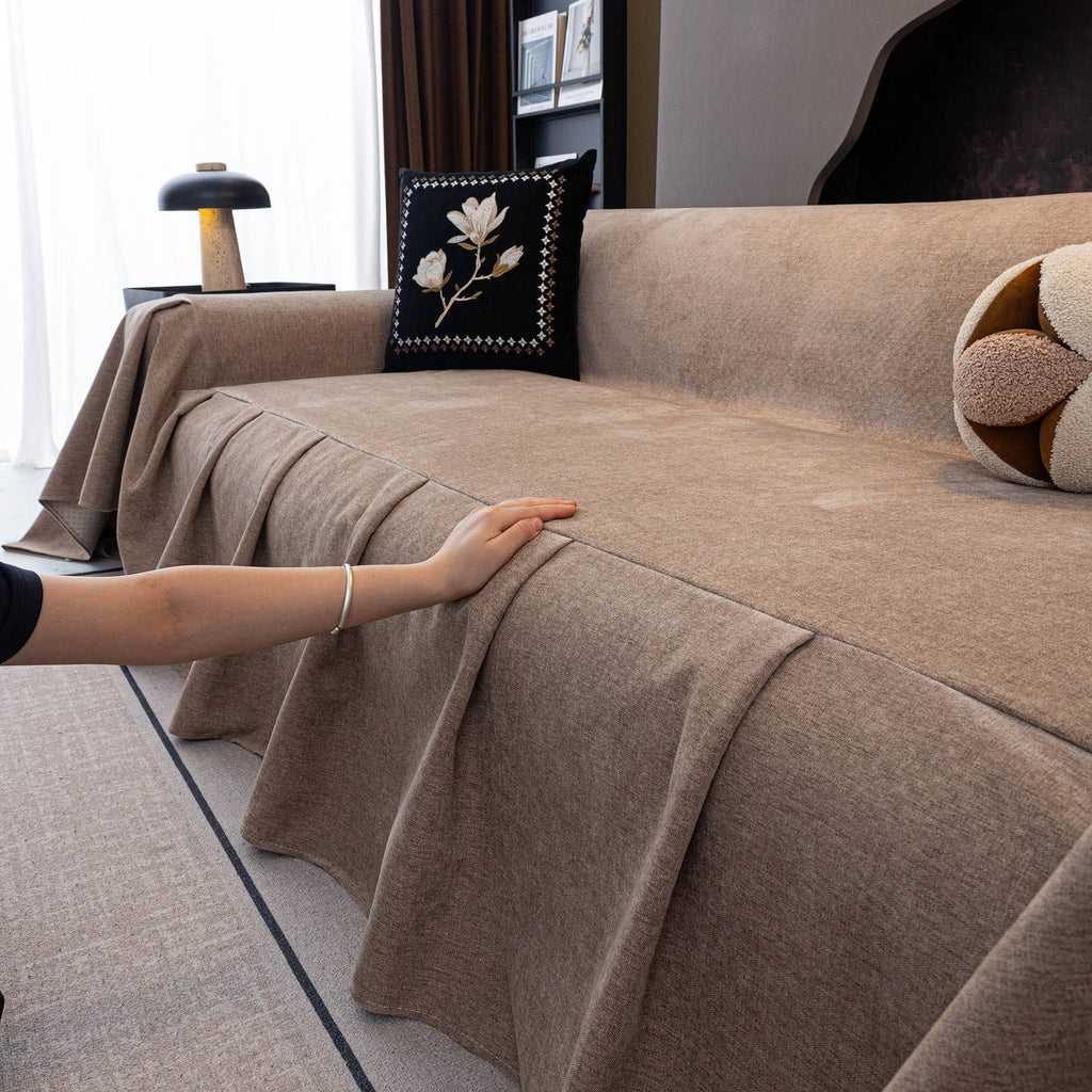Water Repellent Couch Cover, Non Slip Furniture Protector for Leather & Fabric Sofa