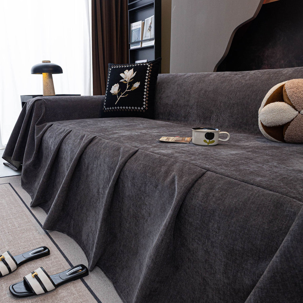 Water Repellent Couch Cover, Non Slip Furniture Protector for Leather & Fabric Sofa