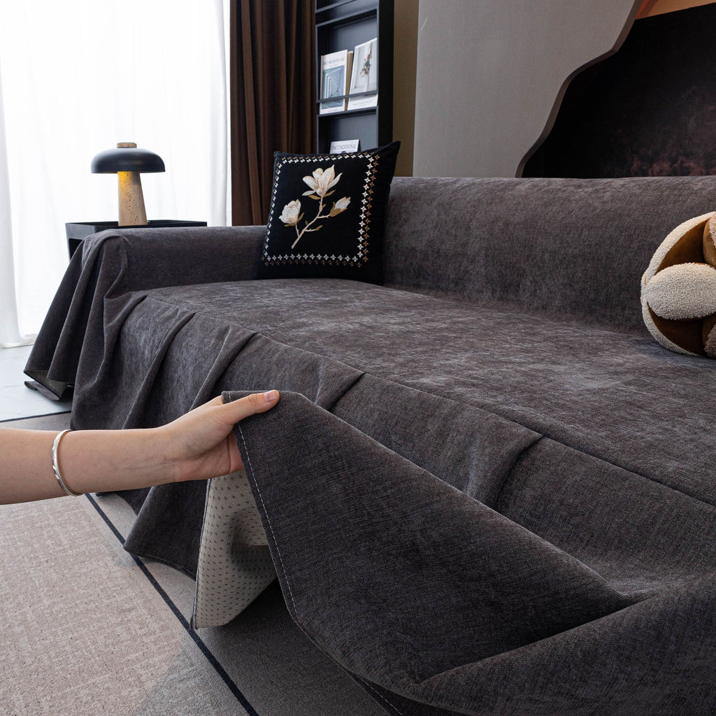 Water Repellent Couch Cover, Non Slip Furniture Protector for Leather & Fabric Sofa