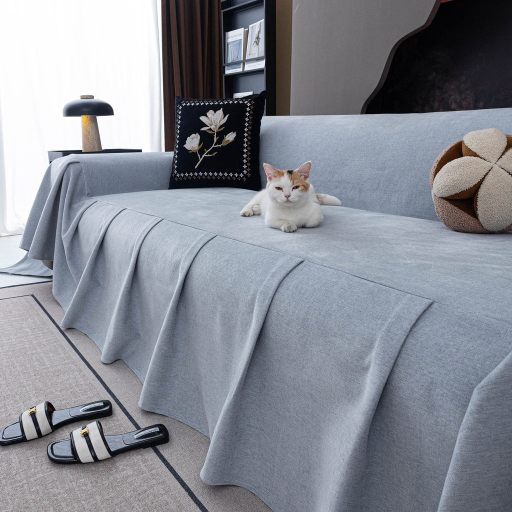 Water Repellent Couch Cover, Non Slip Furniture Protector for Leather & Fabric Sofa