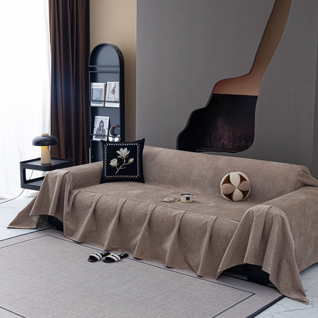 Water Repellent Couch Cover, Non Slip Furniture Protector for Leather & Fabric Sofa