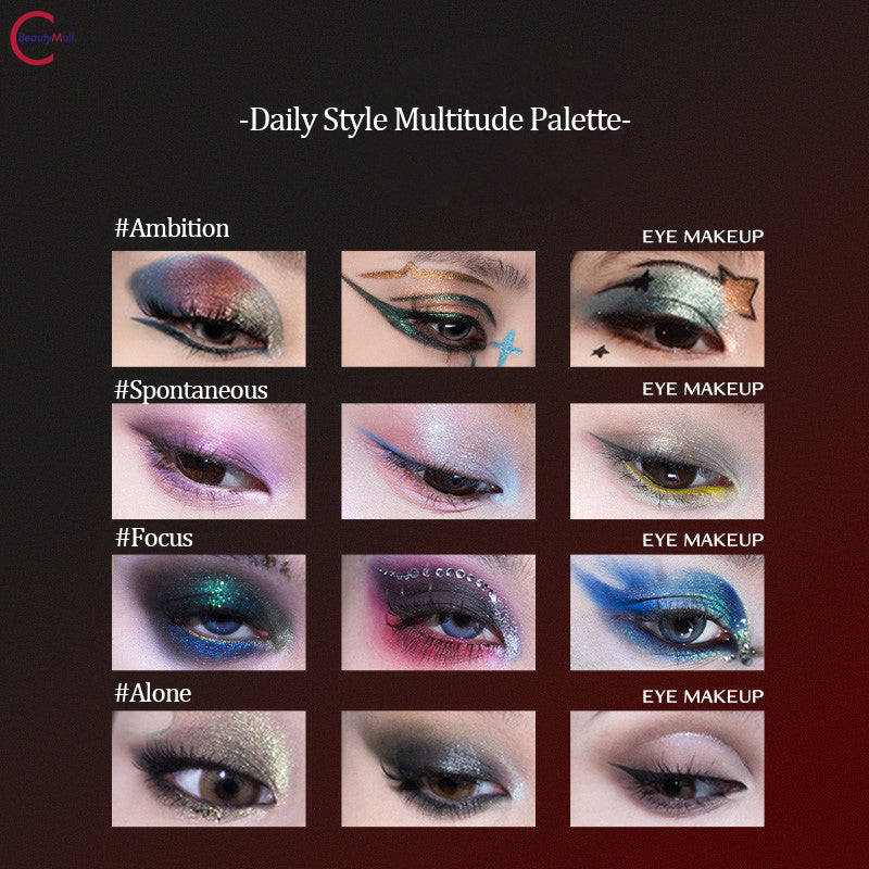 CHEERYEP (QIANYAN) 16-Color Natural Star Eye Shadow Palette - 07#Closer