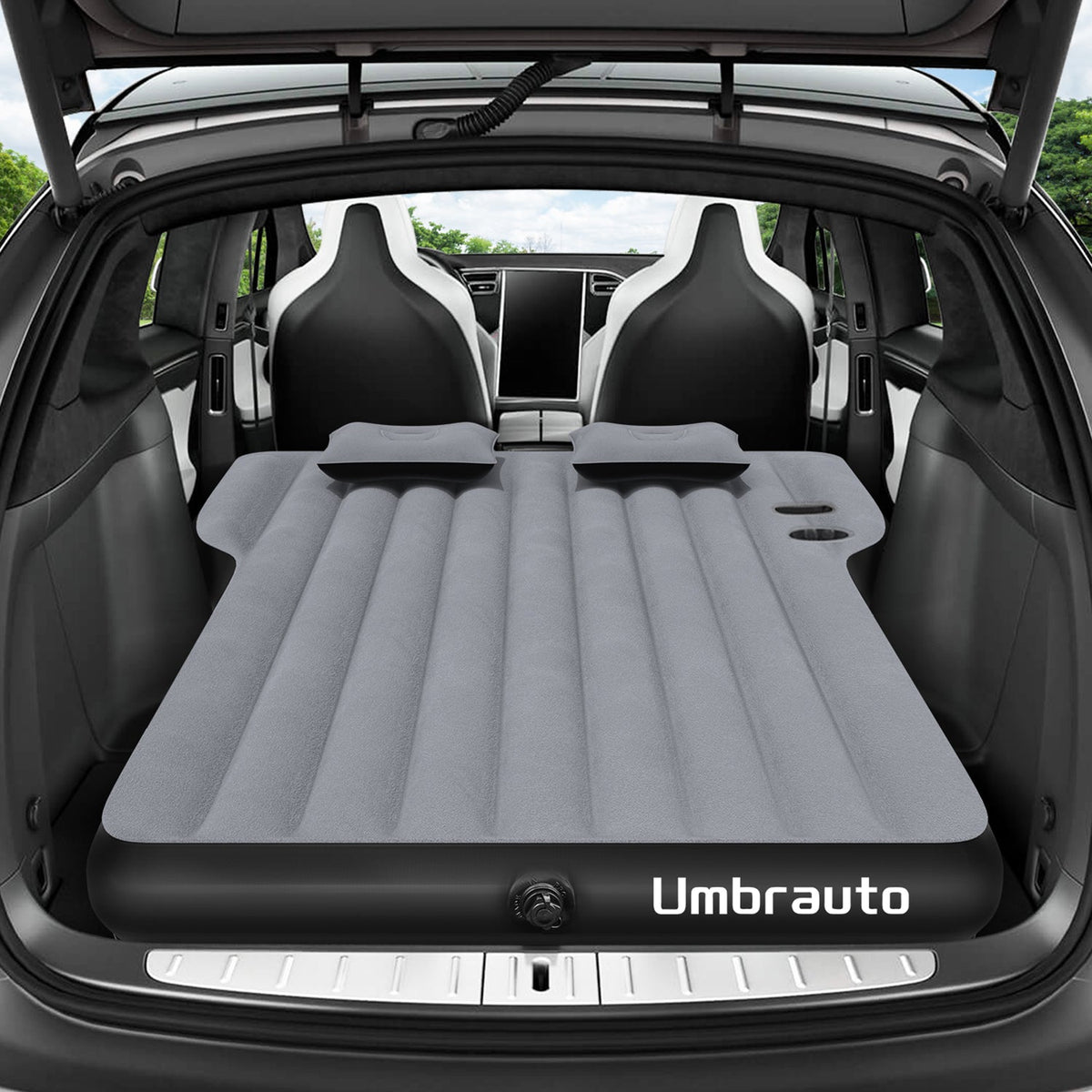 Umbrauto Tesla Y Car Camping SUV Thicken Air Mattress,Gray