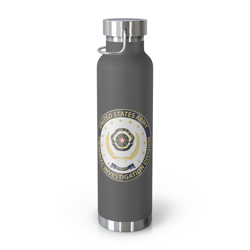 Army CID Badge and Seal - Copper Vacuum Insulated Bottle, 22oz