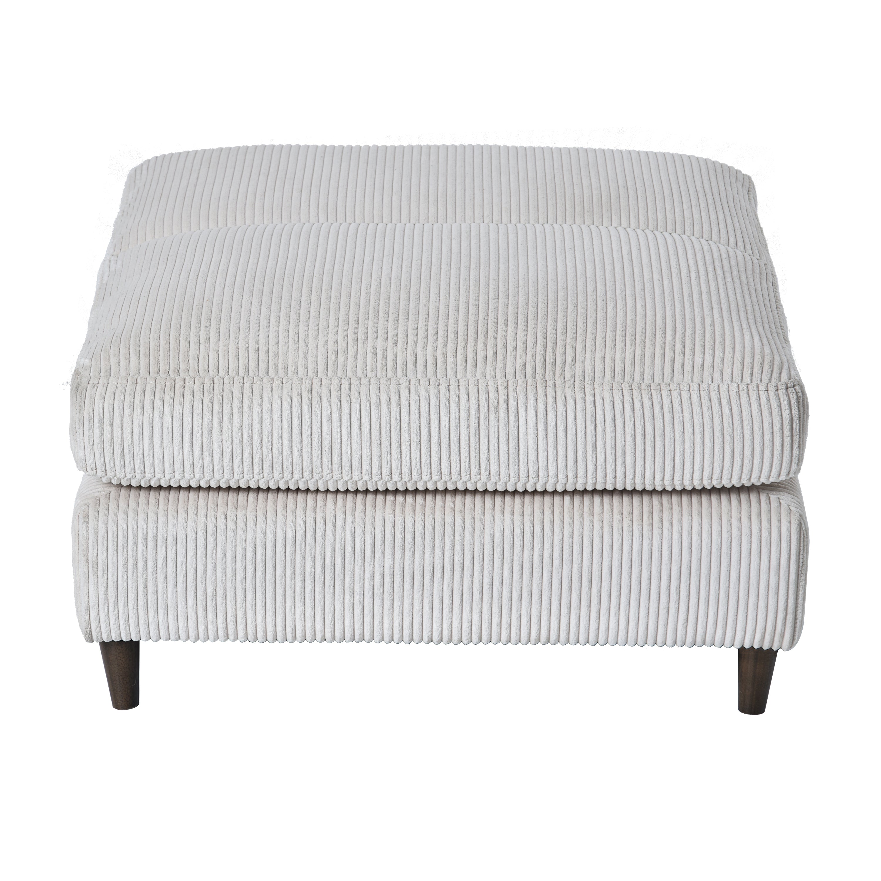 Modern corduroy modular section sofa, U-shaped convertible L-shaped sofa set with pillow, oversized sectional sofa with footstool, suitable for living room, attic, apartment, office - white 6 seat