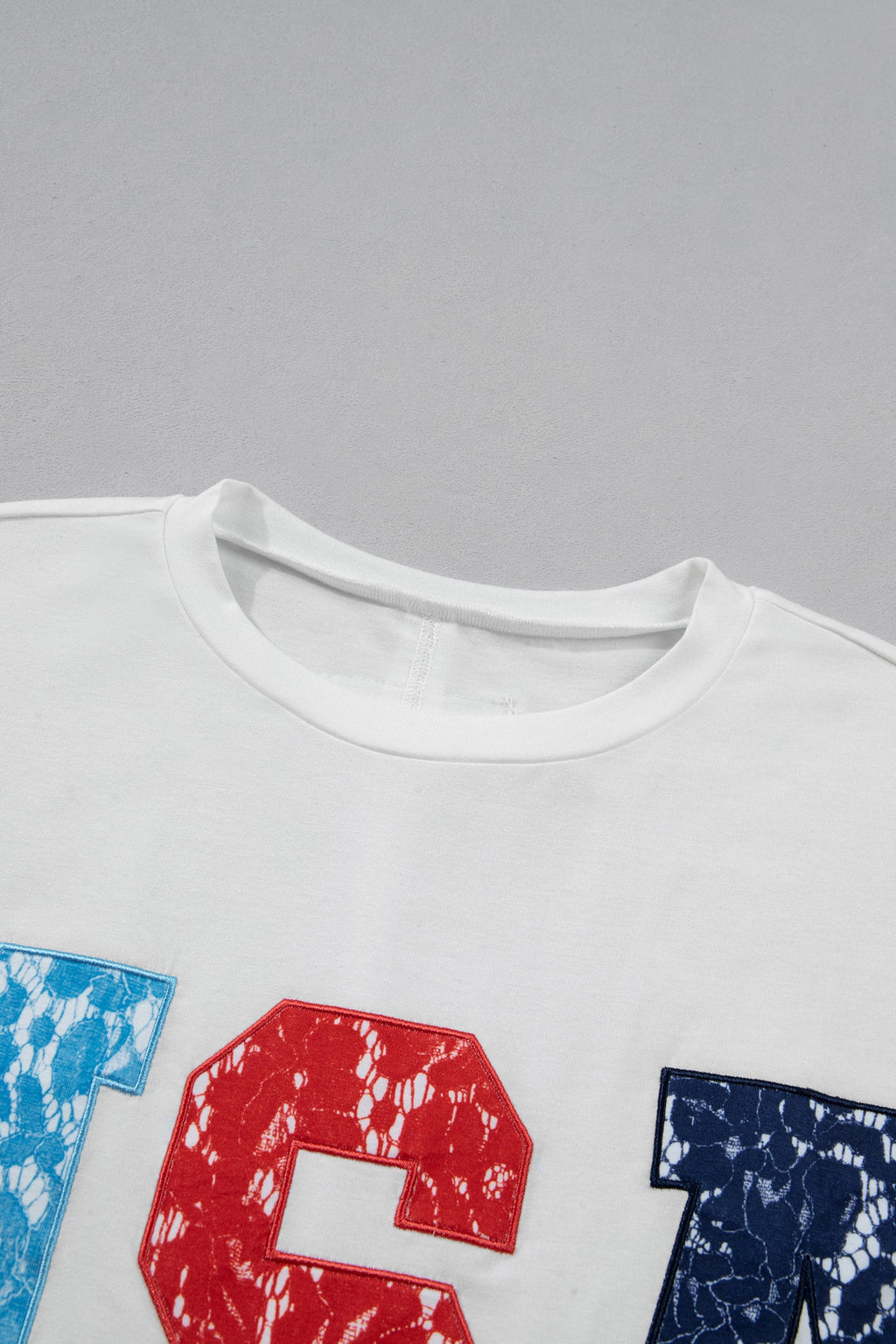 USA Colorblock Letter Dolman Sleeve Tee