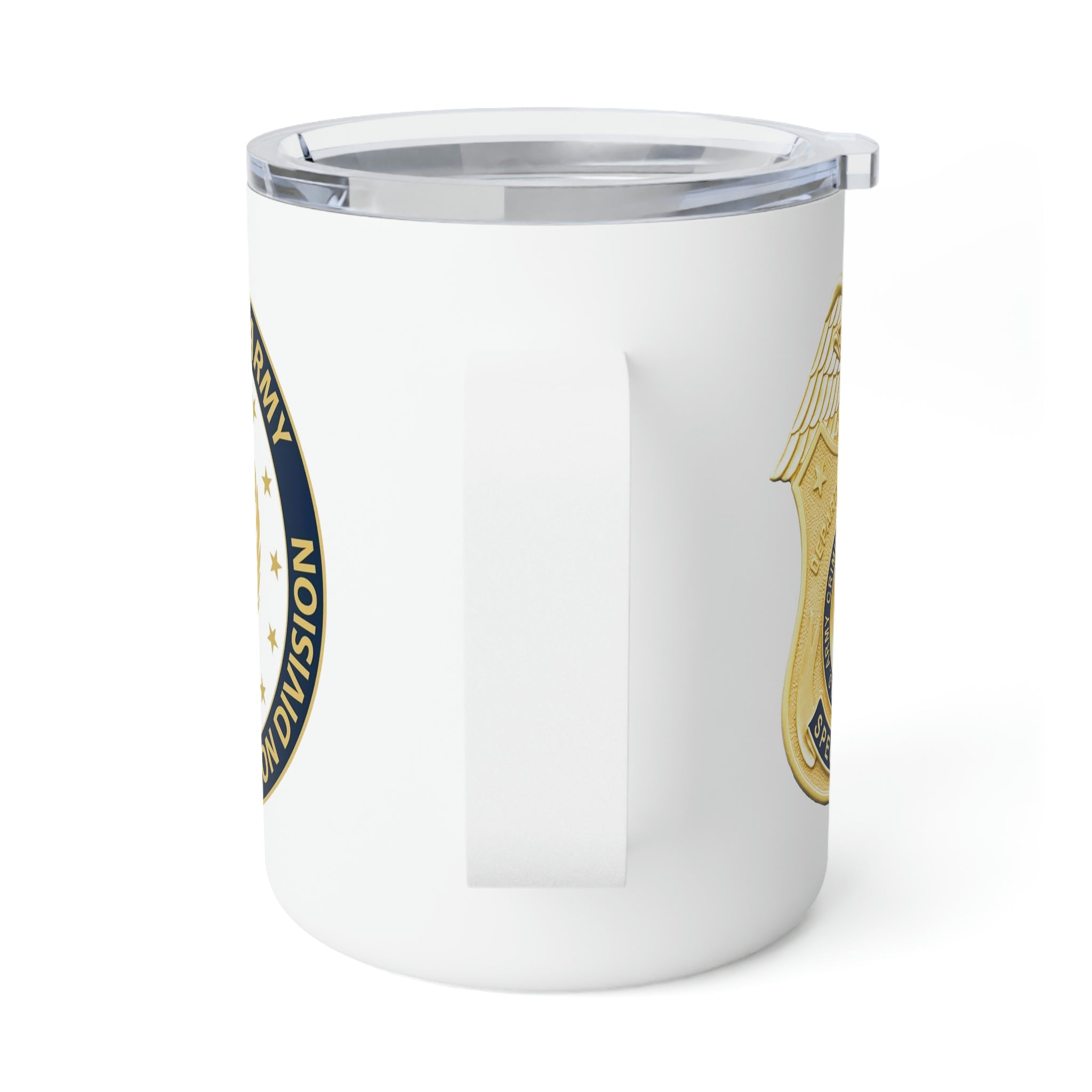 Army CID Badge and Seal - Insulated Coffee Mug, 10oz