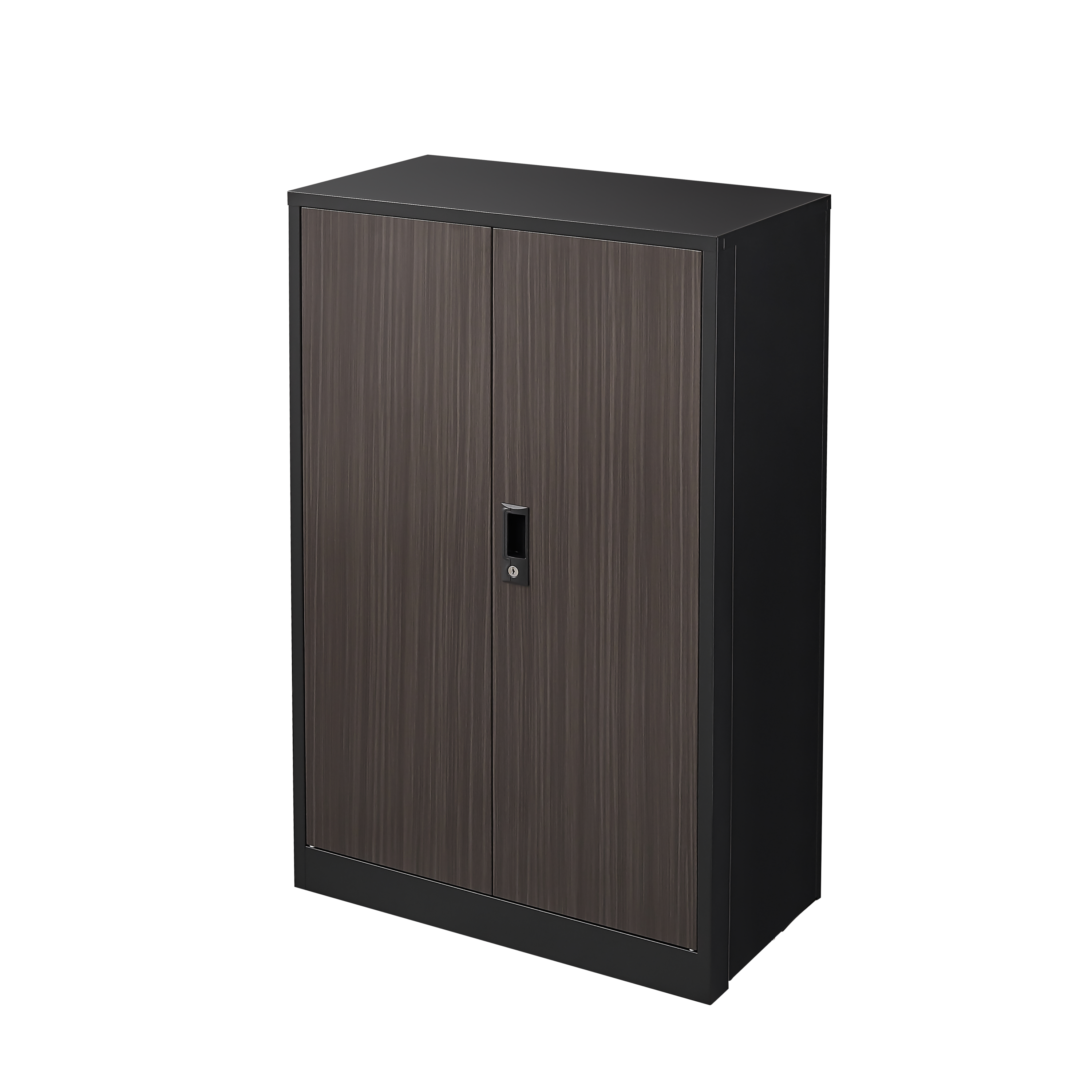 Metal Storage Cabinet with Locking Doors and Adjustable Shelf, Folding Filing Storage Cabinet , Folding Storage Locker Cabinet for Home Office,School,Garage, Black