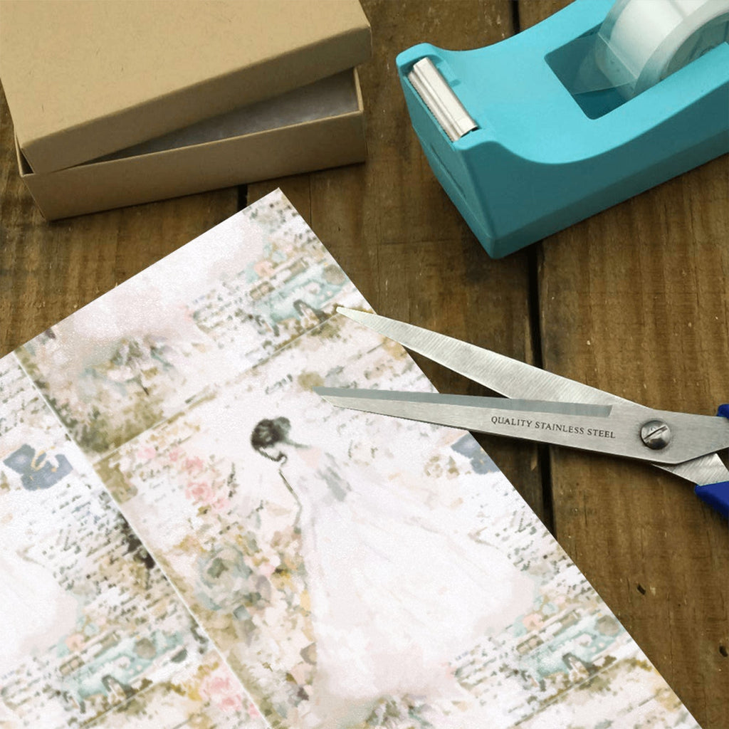 Vintage Bride Wedding Custom Gift Wrapping Paper - 58"x 23" (Made in USA)