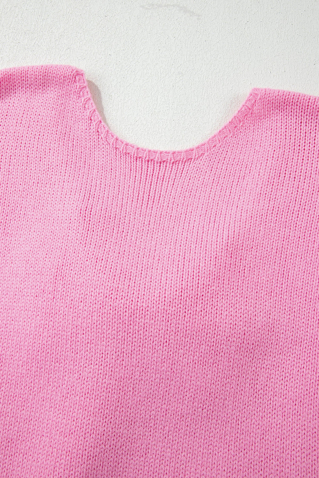 Bow Tie Backless Bubble Sleeve Sweater