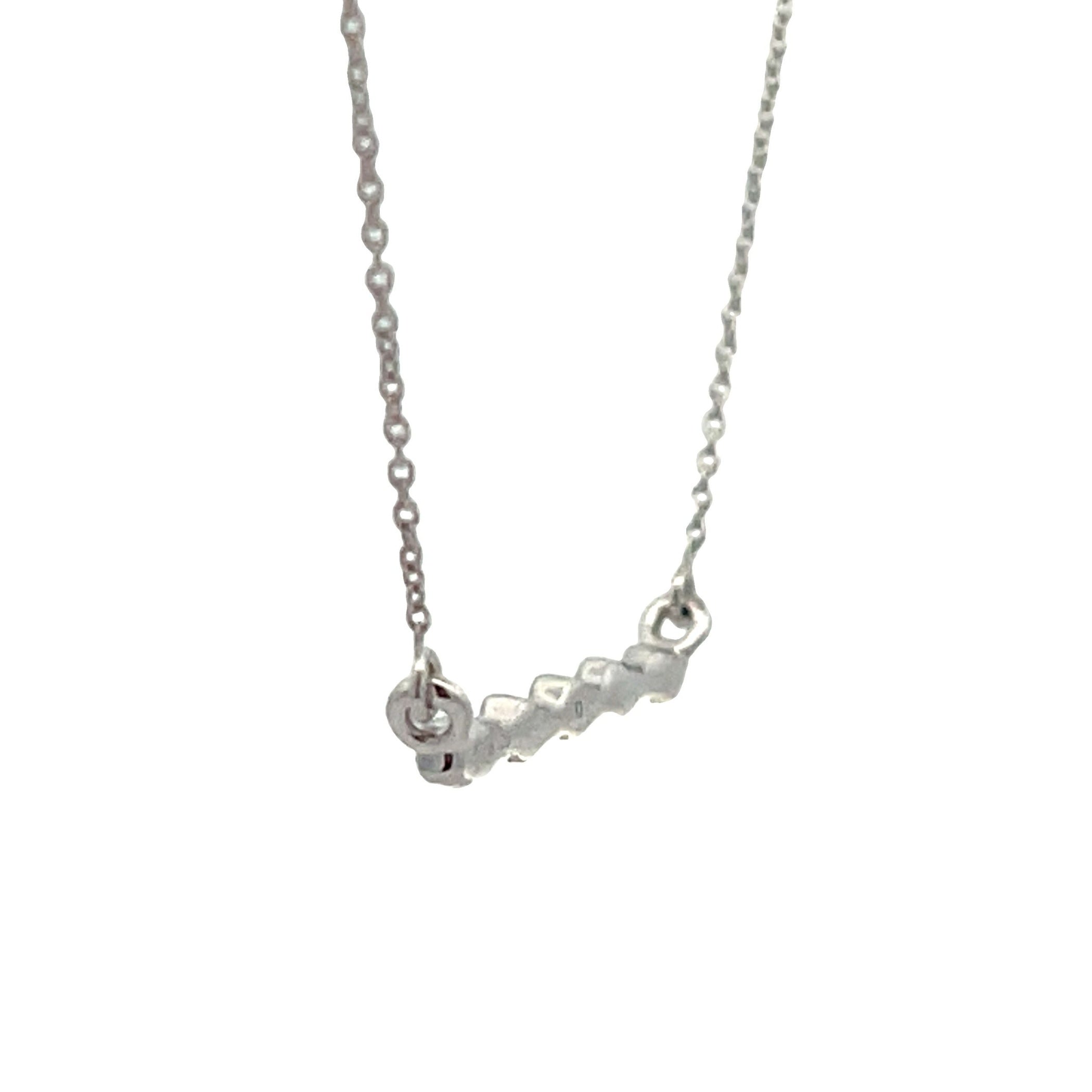 Genuine .05ct Diamond Fashion Pendants 14KT White Gold