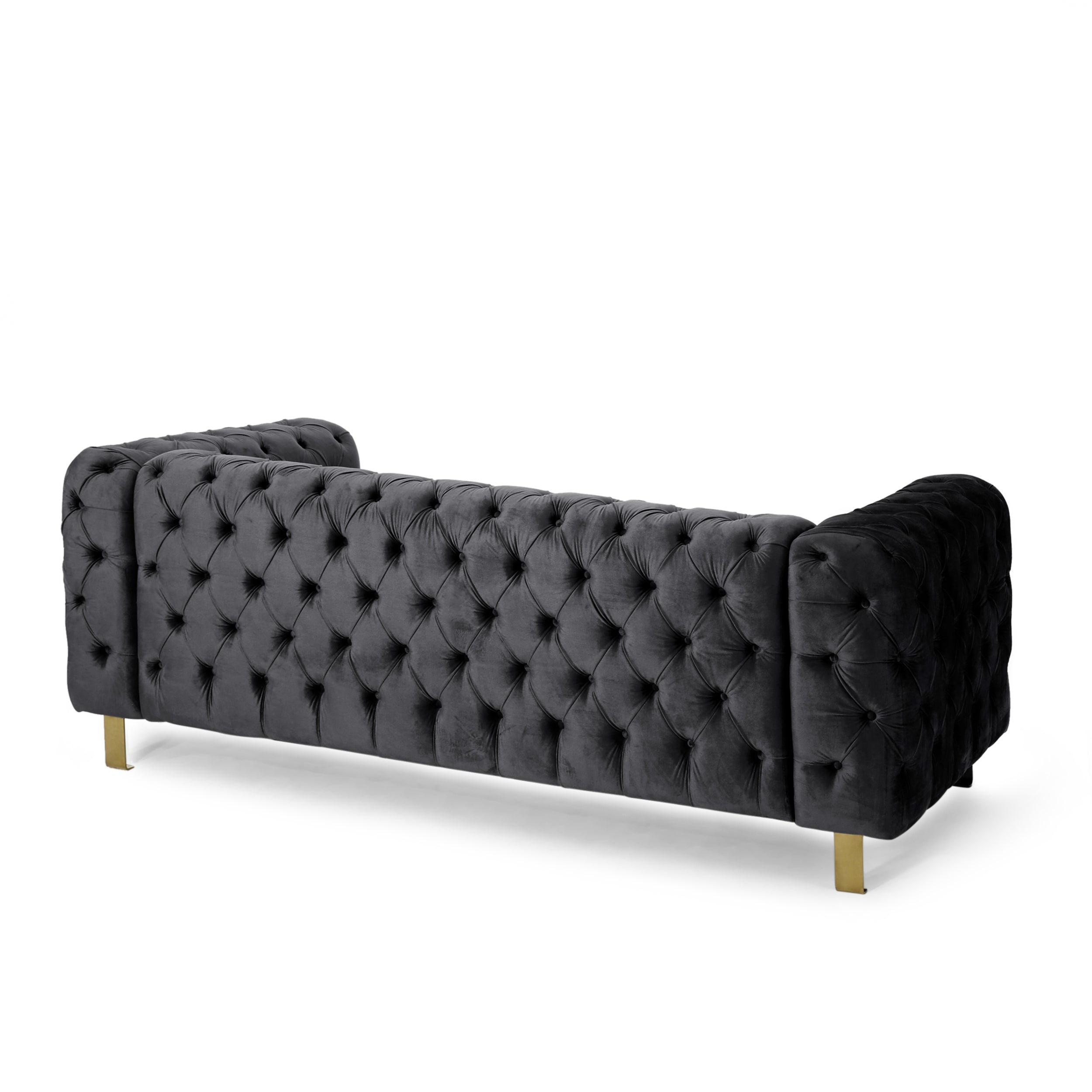 Mirod Comfy 3-seat Sofa with Tufted Back and Arm, Modern for Living Room