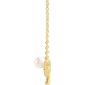 Pearl Bow Necklace or Center