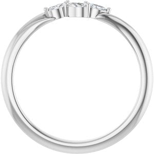 Sterling Silver 1/10 CTW Natural Diamond Ring