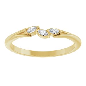 14K Yellow 1/10 CTW Natural Diamond Ring