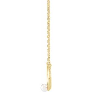 Pearl Circle Necklace or Center
