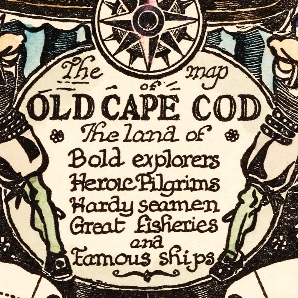 Vintage Map of Cape Cod, 1930