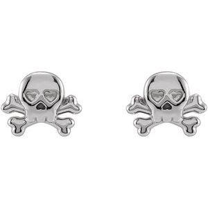 Petite Skull & Crossbones Earrings