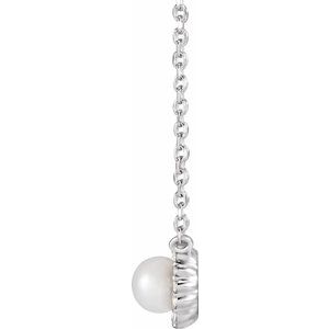 Halo-Style Pearl Necklace or Center