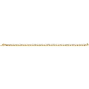 14K Yellow Gold 5 CTW Natural Diamond Line 7 1/4" Bracelet – image 3