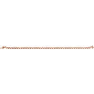 14K Rose Gold 4 CTW Natural Diamond Line 7 1/4" Bracelet – image 4