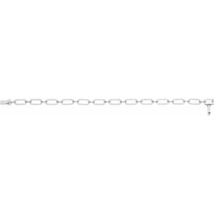 14K White Gold 9/10 CTW Natural Diamond Link 7" Bracelet