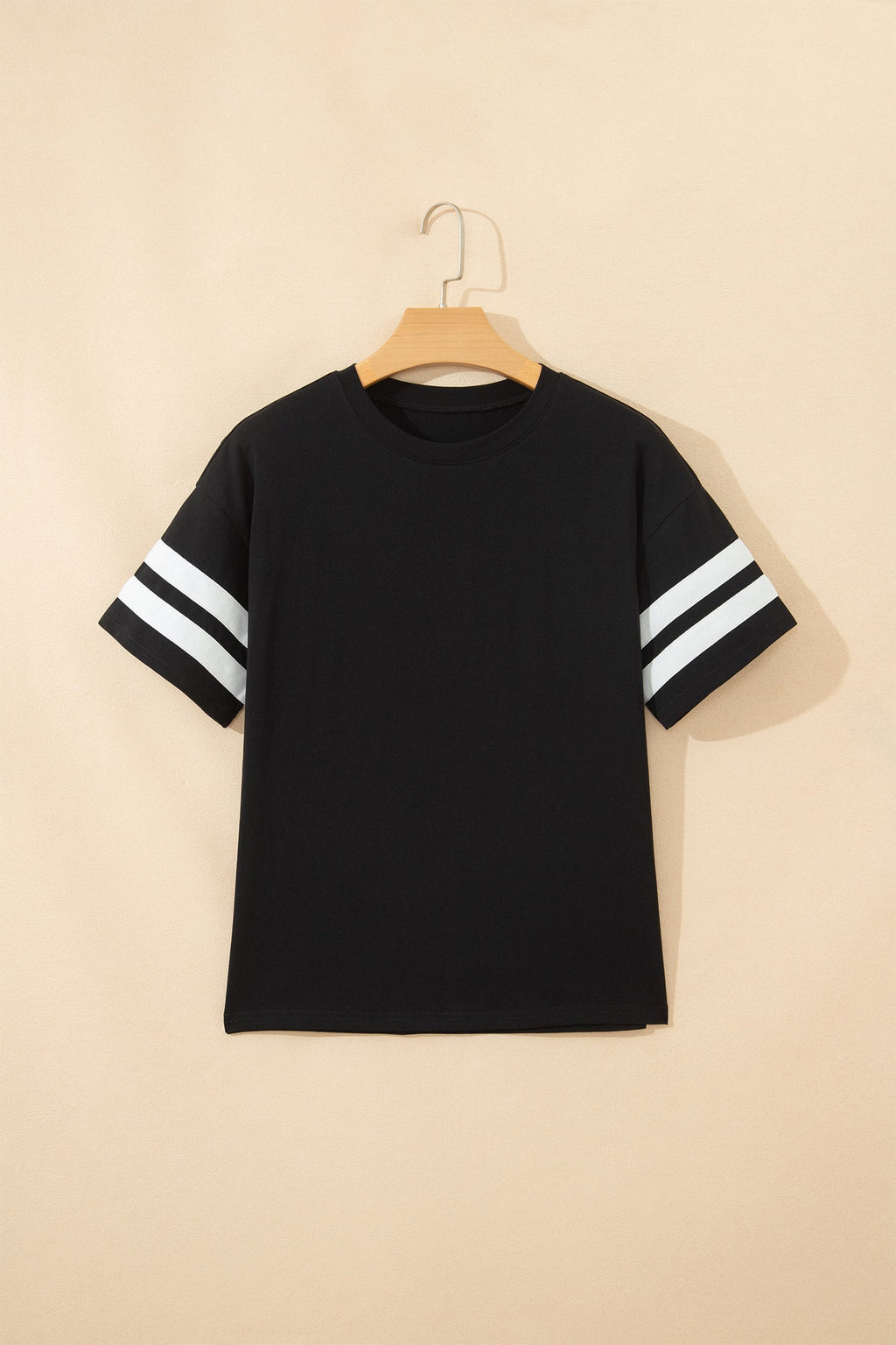 Varsity Stripe Crew Neck Short Sleeve T-Shirt
